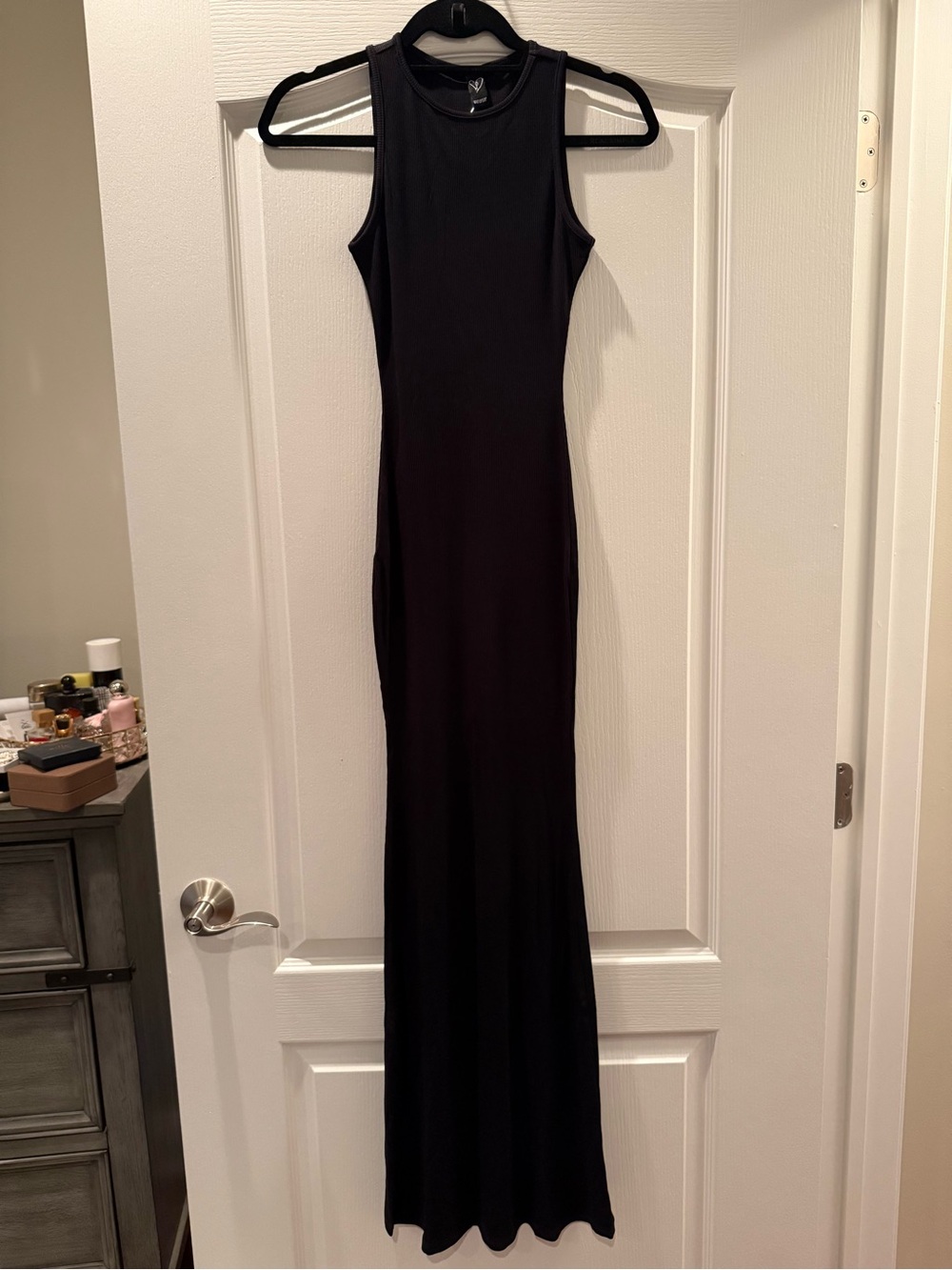 Windsor Black Sleeveless Maxi Tank Dress